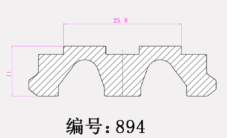TG-894凸型鏈條摩擦條